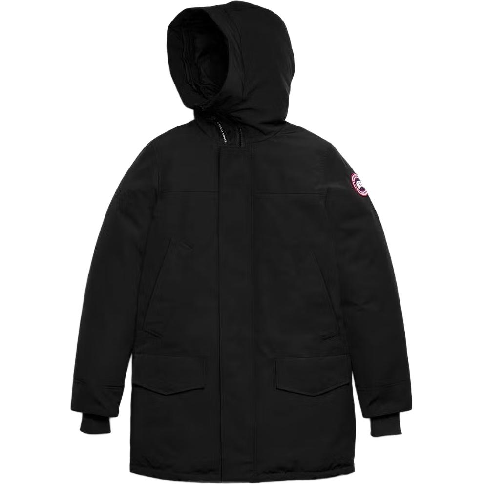 Canada Goose Langford FW22 Men’s Black Parka Jacket with Down Fill and Red Label. 2052M-61