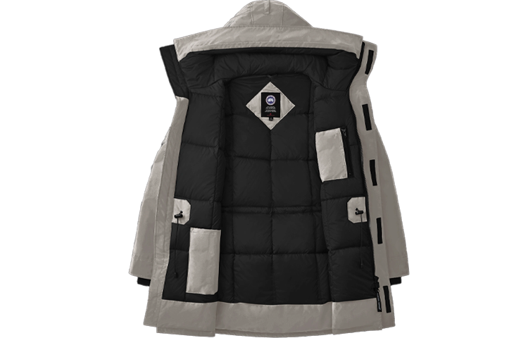 Shop Canada Goose Langford Parka: Chaqueta Unisex Impermeable y Cortavientos de Plumón, Gris 2062M-432