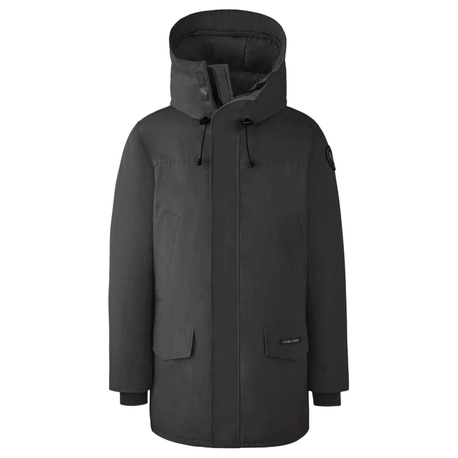 Canada Goose Langford Parka Black Label Waterproof Down Jacket Mens Charcoal Black 2062MB-958