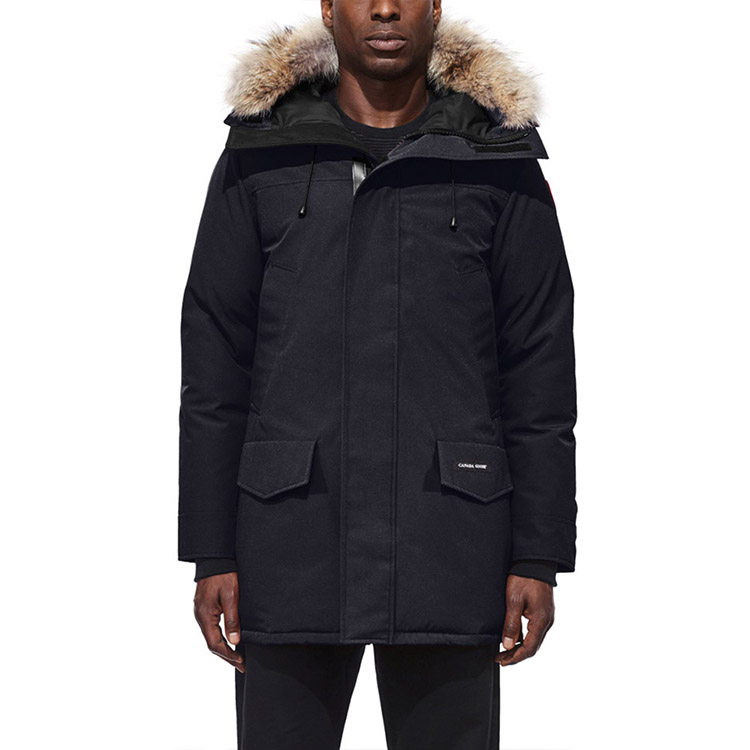Shop Abrigo Unisex Canada Goose Langford Parka Azul Marino Impermeable y Cortavientos. 2062M-67