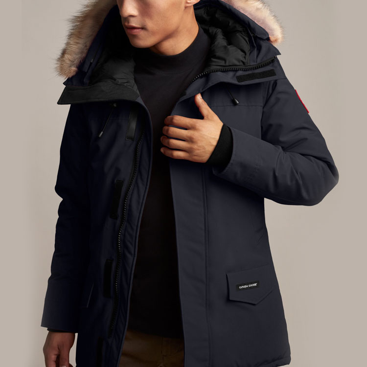 Lookbook Canada Goose Langford Parka Fusion Fit Snow Mountain Navy Unisex Winter Coat 2062MA-67