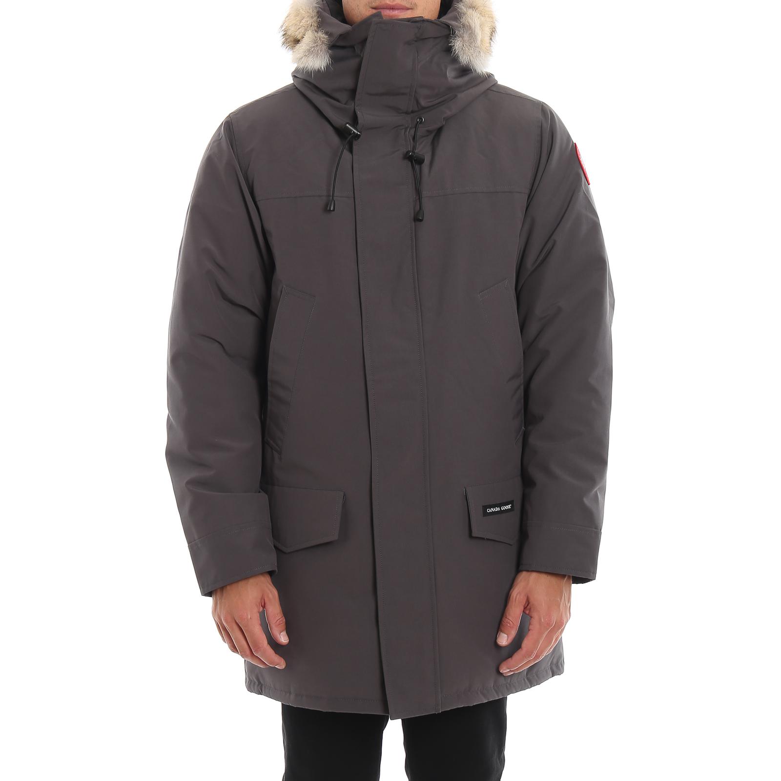 Sizing Canada Goose Langford Red Label Jaket Parka Kalis Air Kelabu Batu Unisex 2062M-66