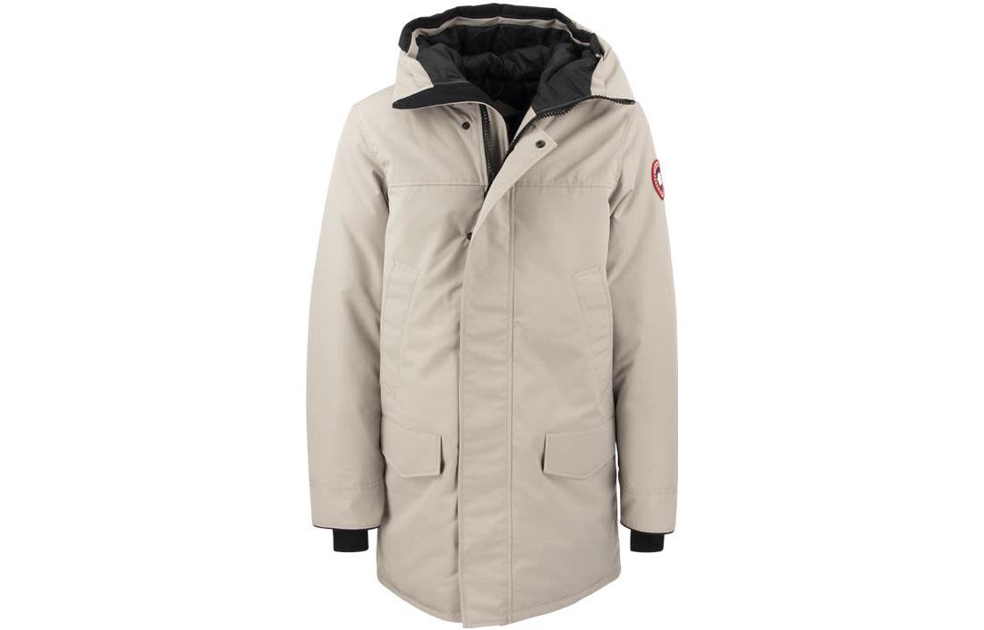 Order Canada Goose Langford Red Label Windproof Waterproof Down Parka Jacket Unisex Light Grey 2052M-432