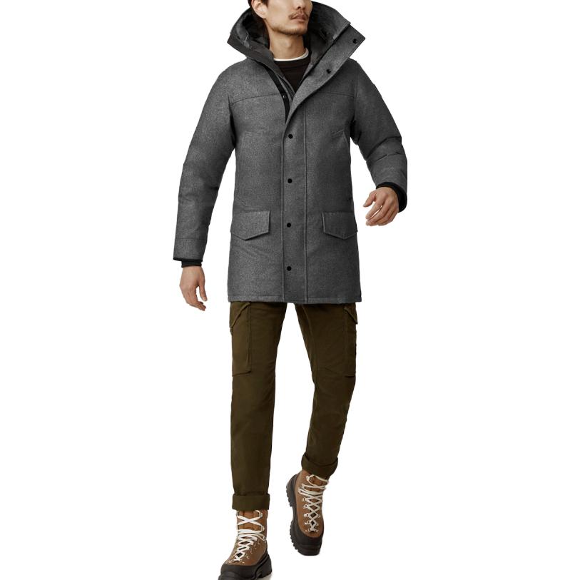 Canada Goose Langford Solid Zip Hooded Windproof Parka  Slate Grey. 2062M1-1551 圖 4