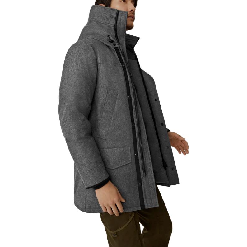 Canada Goose Langford Solid Zip Hooded Windproof Parka  Slate Grey. 2062M1-1551 圖 5