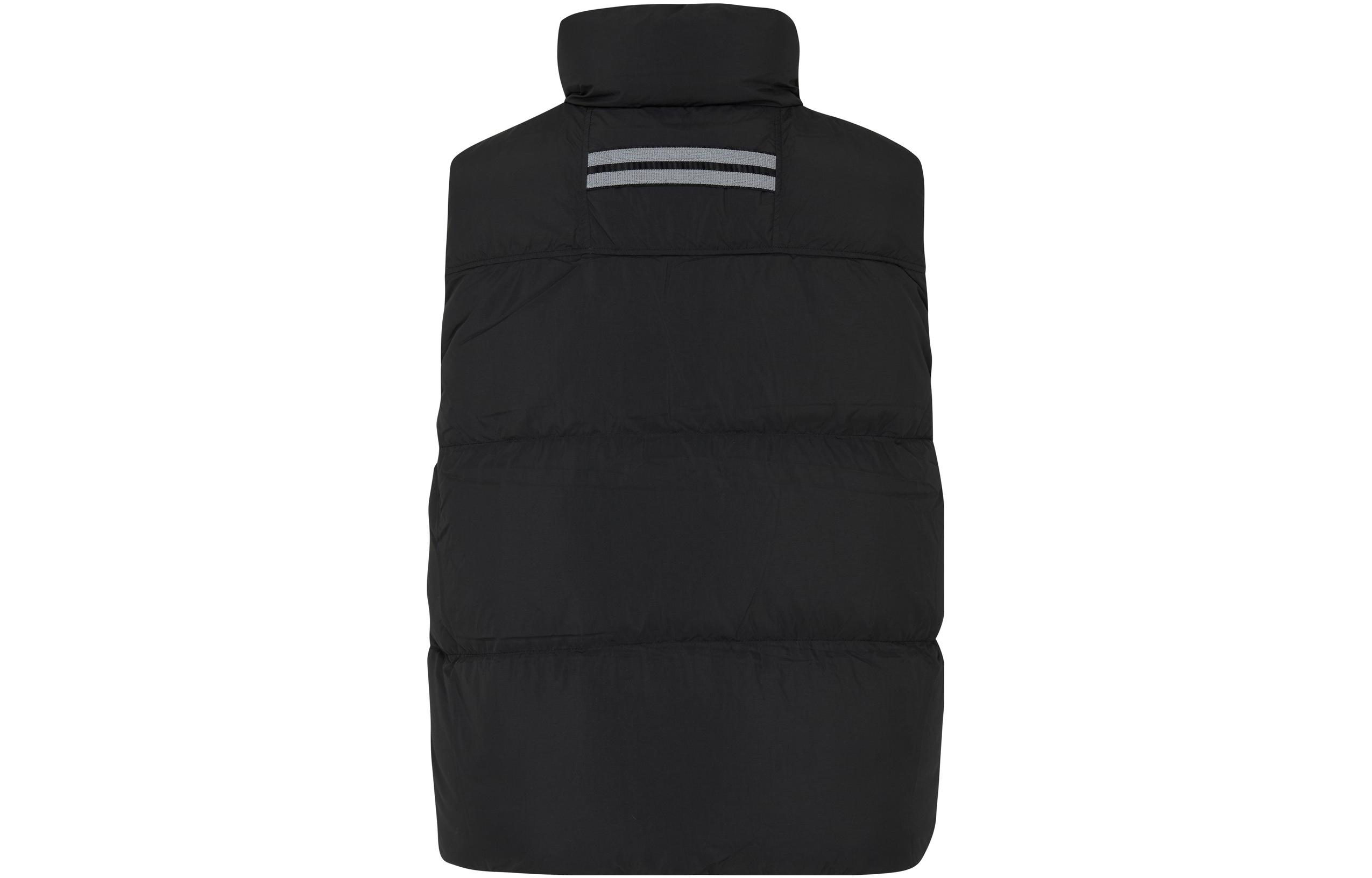 Lookbook Canada Goose Lawrence  Black Down Vest - Solid Print, Sleeveless, Zip-Up. CG2804M-61