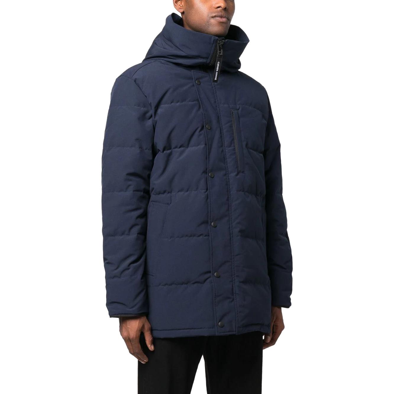 Details for Canada Goose Lawrence Navy Blue Hooded Down Jacket Men’s Casual Warm Coat. 2079M-63【】