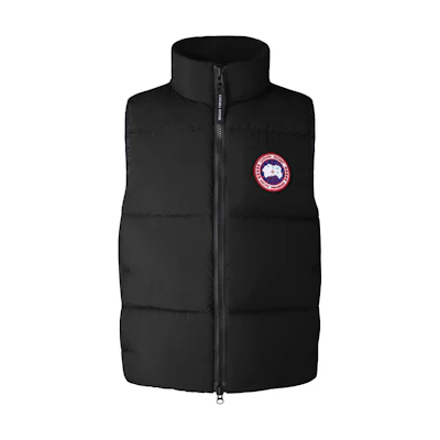 Canada Goose Lawrence Series Black Unisex Outdoor Puffer Vest - Windproof & Waterproof. 2804M-61