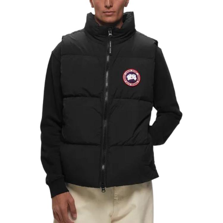 Sizing Canada Goose Lawrence Series Black Unisex Outdoor Puffer Vest - Windproof & Waterproof. 2804M-61