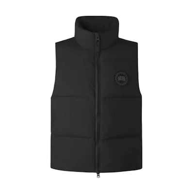 Canada Goose Lawrence Unisex Black Puffer Vest with Logo Patch. 2804MB-61