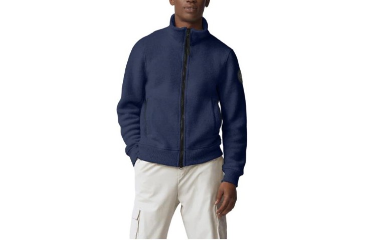 Canada Goose Lawson Black Label Wool Fleece Jacket Ocean Blue () 7049MB-63