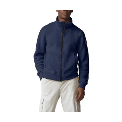 Canada Goose Lawson Black Label Wool Fleece Jacket Ocean Blue () 7049MB-63