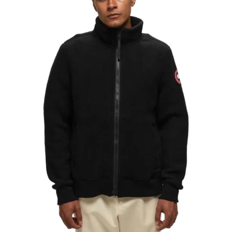 Shop Chaqueta Polar con Cremallera Canada Goose Lawson FW22 Negra Logo. 7049M-61