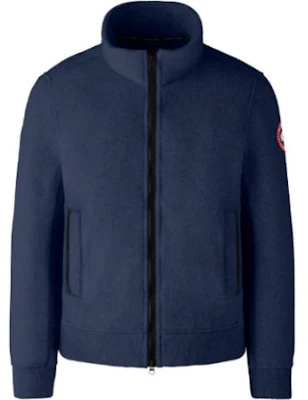 Canada Goose Lawson FW22 Solid Wool Zip-Up Jacket Ocean Blue. 7049M-63 Buy Canada Goose Lawson FW22 Solid Wool Zip-Up Jacket Ocean Blue. 7049M-63