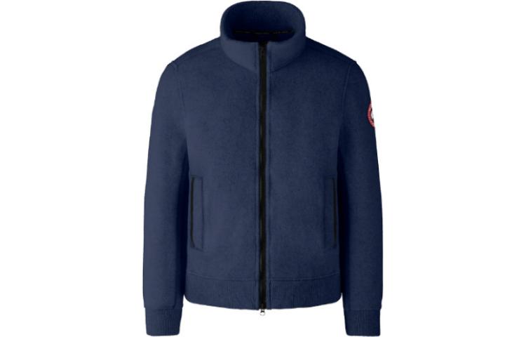 Order Canada Goose Lawson FW22 Solid Wool Zip-Up Jacket  Ocean Blue. 7049M-63