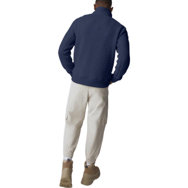 Shop Canada Goose Lawson FW22 Solid Wool Zip-Up Jacket  Ocean Blue. 7049M-63