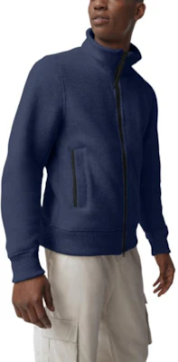 Canada Goose Lawson FW22 Solid Wool Zip-Up Jacket Ocean Blue. 7049M-63 Purchase Canada Goose Lawson FW22 Solid Wool Zip-Up Jacket Ocean Blue. 7049M-63