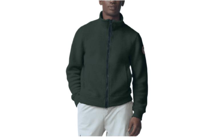 Canada Goose Lawson High-Neck Wool Fleece Jacket in Solid Color 7049M-663