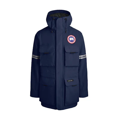Canada Goose Lightweight Down Jacket Blue Hooded Outdoor Zip Coat. 4183M-63