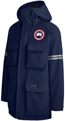 Canada Goose Jaket Bulu Ringan Biru Hoodie Outdoor dengan Resleting. 4183M-63 Shop Canada Goose Jaket Bulu Ringan Biru Hoodie Outdoor dengan Resleting. 4183M-63