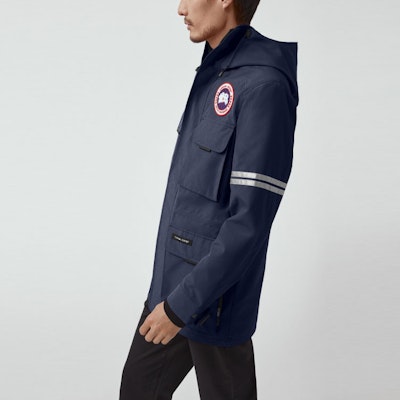 Canada Goose Jaket Bulu Ringan Biru Hoodie Outdoor dengan Resleting. 4183M-63 Sizing Canada Goose Jaket Bulu Ringan Biru Hoodie Outdoor dengan Resleting. 4183M-63