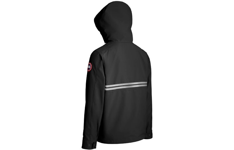 Lookbook 加拿大鹅Lockeport轻薄连帽黑色夹克 2429M-61