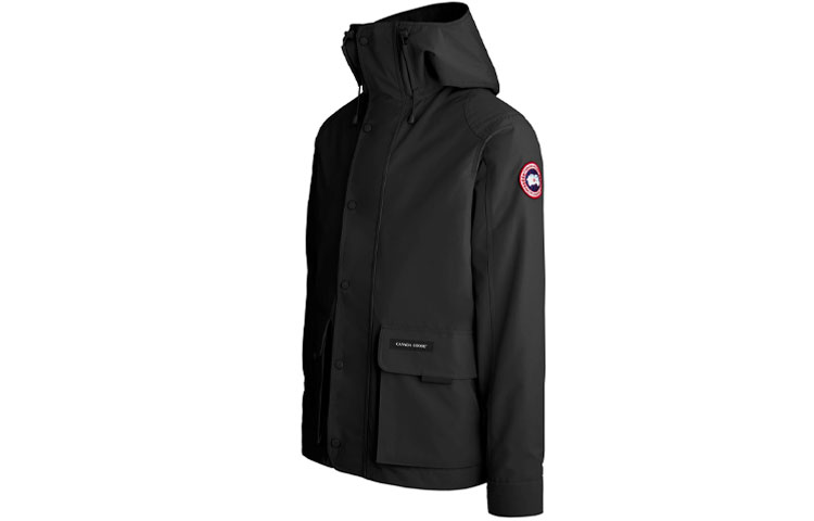 Shop 加拿大鹅Lockeport轻薄连帽黑色夹克 2429M-61