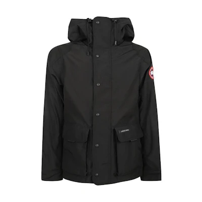 Canada Goose Lockeport Solid Black Hooded Drawstring Jacket for Men. CG2429-M4961