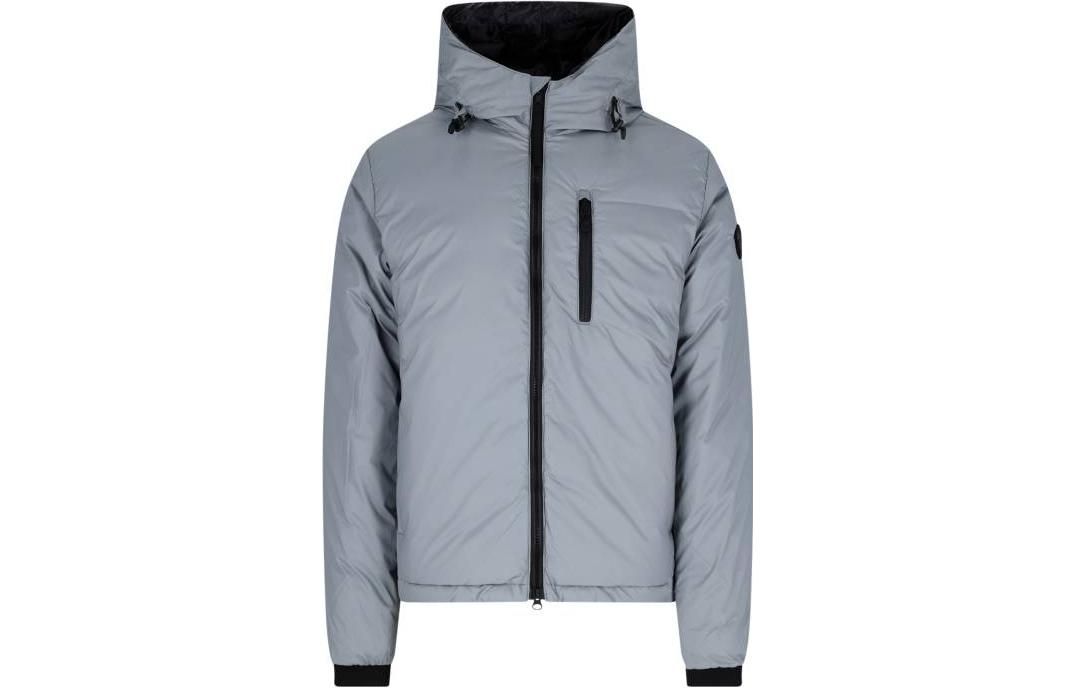 Canada Goose Lodge Black Label Lightweight Hooded Down Jacket Unisex - Grey 5078MB-444