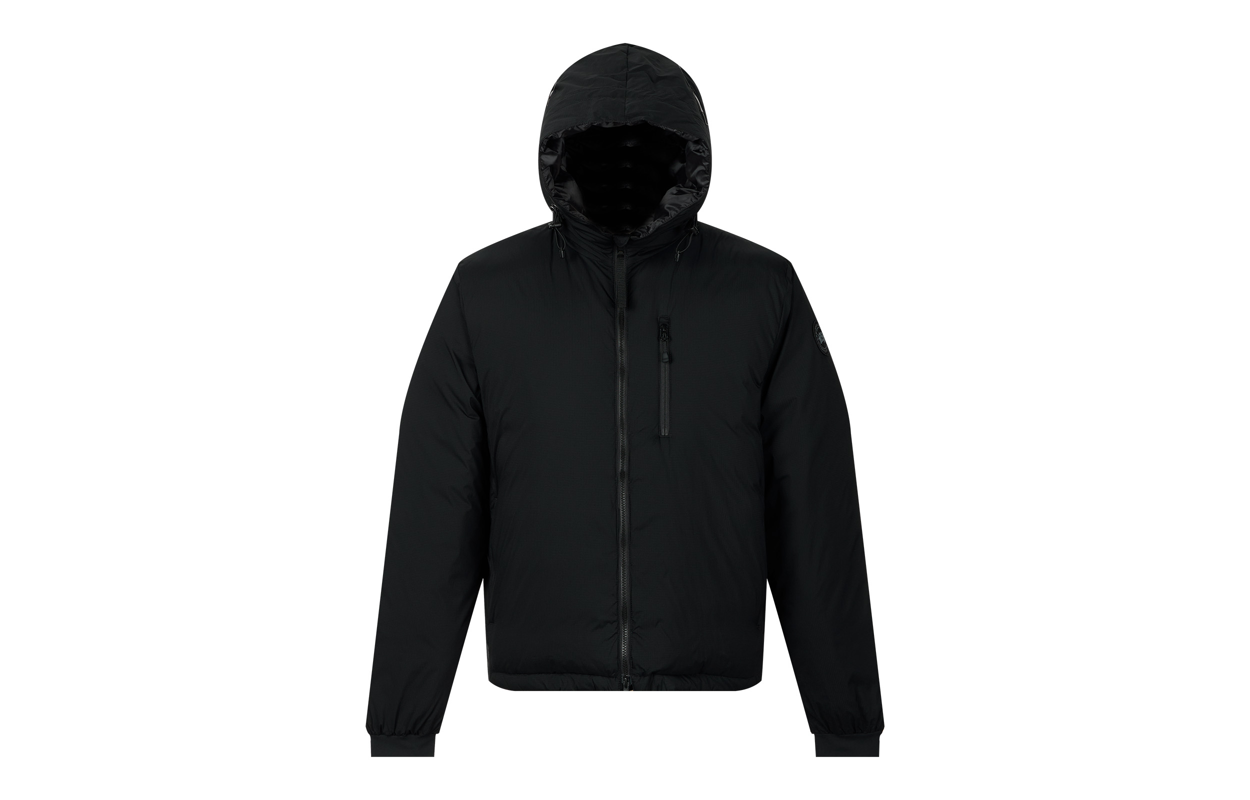 Canada Goose Lodge Black Label Matte Lightweight Hooded Down Jacket Black Unisex 5078MB-61