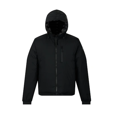 Canada Goose Lodge Black Label Matte Lightweight Hooded Down Jacket Black Unisex 5078MB-61