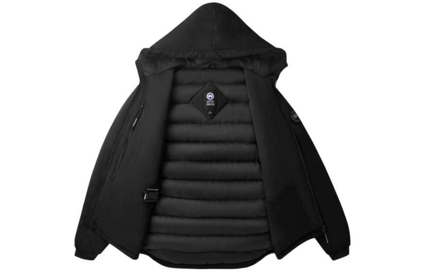 Canada Goose Lodge Black Label Matte Lightweight Hooded Down Jacket Black Unisex 5078MB-61 圖 3