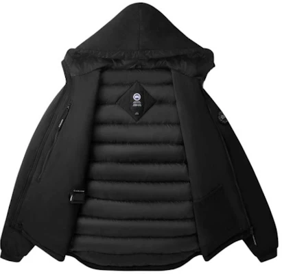Canada Goose Lodge Black Label Jaket Ringan Hoodie Down Hitam Unisex 5078MB-61 Lookbook Canada Goose Lodge Black Label Jaket Ringan Hoodie Down Hitam Unisex 5078MB-61