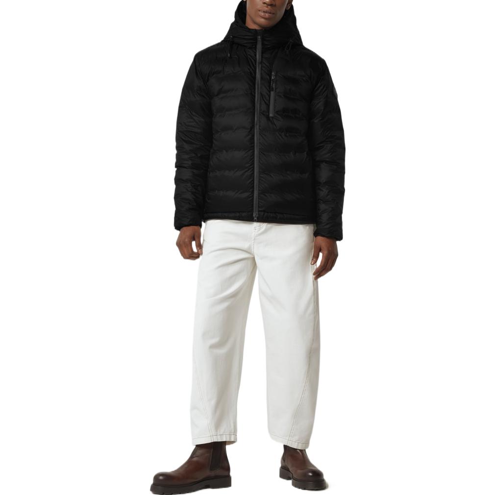 Canada Goose Lodge Black Label Matte Lightweight Hooded Down Jacket Black Unisex 5078MB-61 圖 4