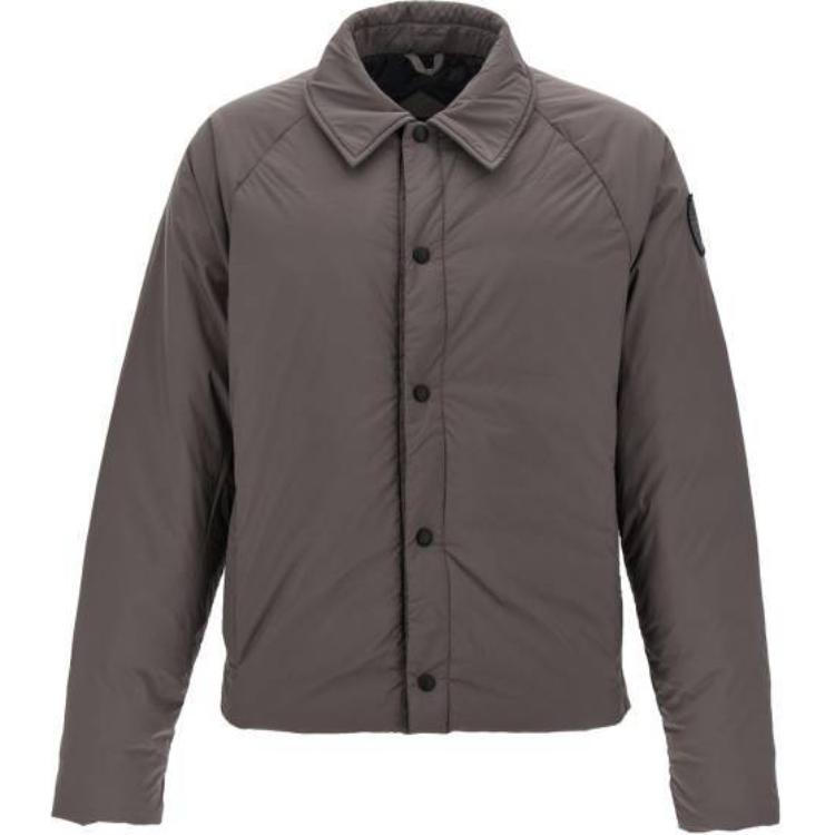 Canada Goose Lodge Gray Single-Breasted Jacket for Men with Collar 2755MB51-811