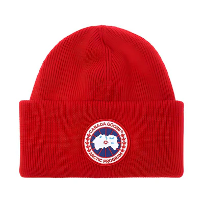 Canada Goose Logo Knit Warm Wool Beanie Hat Multicolor for Men 6936M