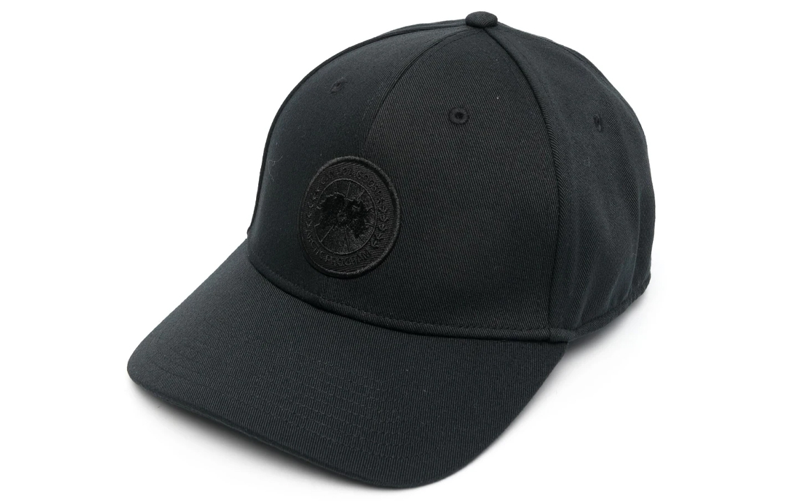 Order Topi Baseball Canada Goose Logo Patch Brim Melengkung Warna Hitam Pria. 5481U61