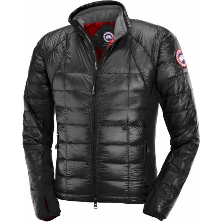 Canada Goose Logo Stand Collar Down Jacket Black Winter Coat 2701M-554