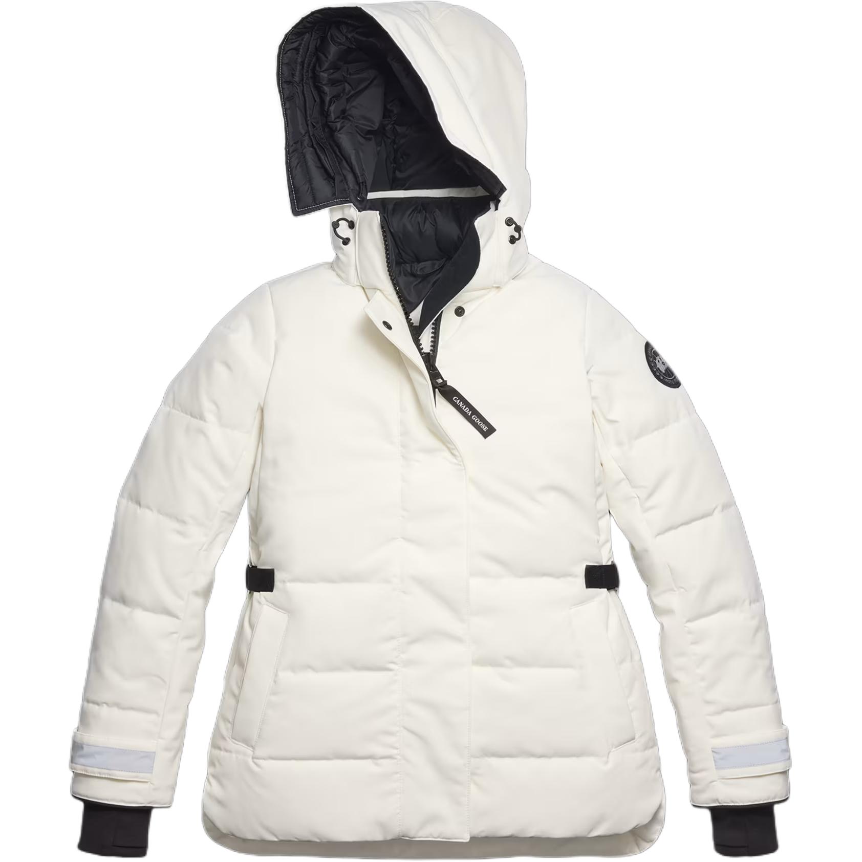 Canada Goose Lyndale FW24 Black Label Detachable Hood Down Parka Jacket Women White 3824WB-433
