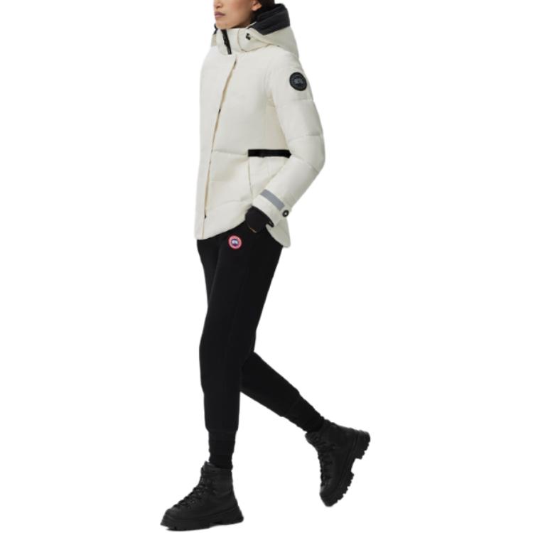 Shop 加拿大鵝Lyndale FW24黑標可拆帽羽絨外套女款白色 3824WB-433