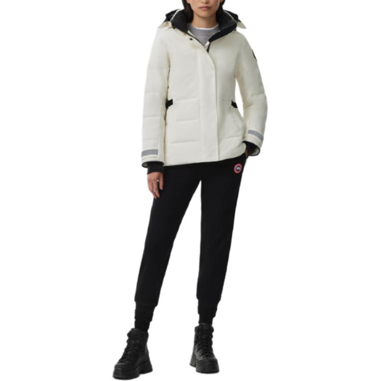 Purchase 加拿大鵝Lyndale FW24黑標可拆帽羽絨外套女款白色 3824WB-433