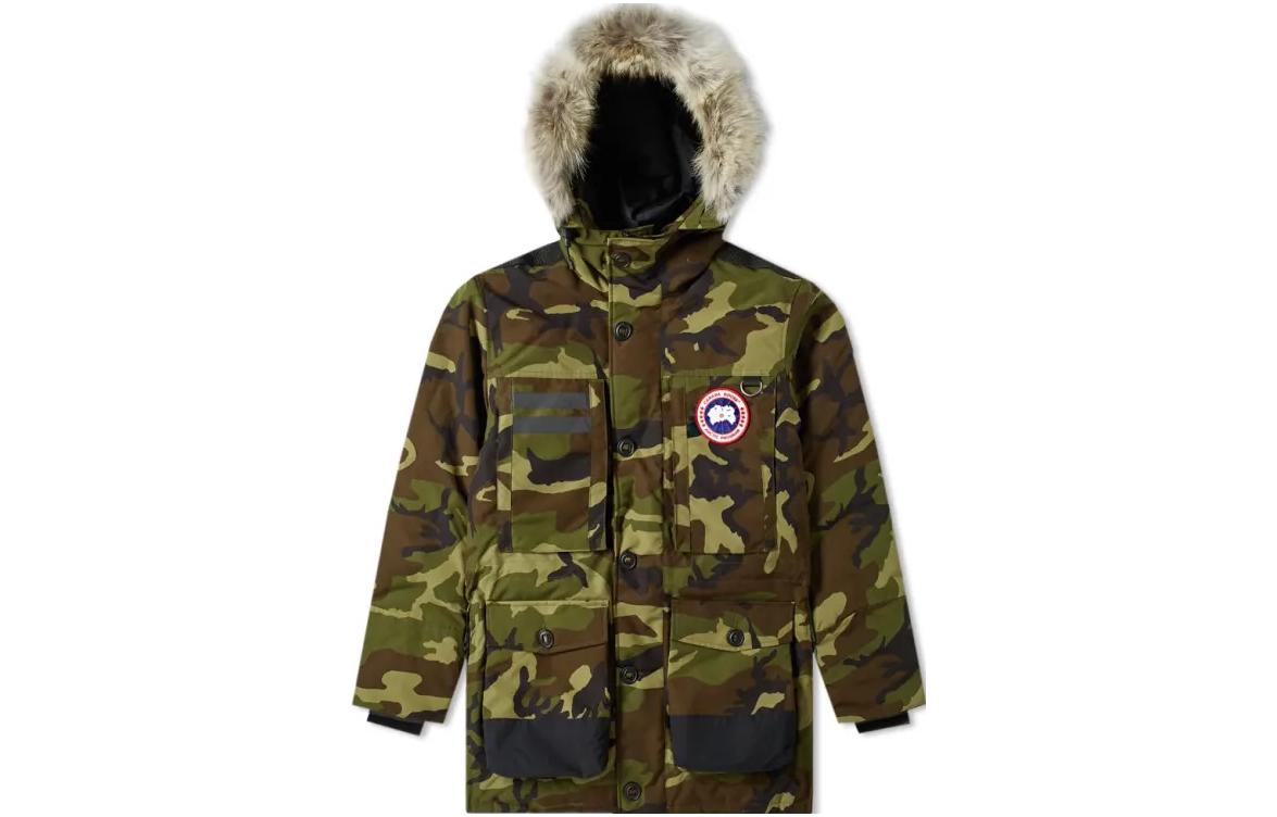 Canada Goose Macculloch  Camo Fur-Trim Parka City Outdoor Jacket 9512mp-316