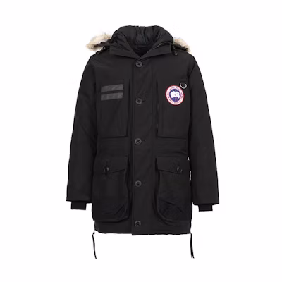 Canada Goose Macculloch Red Label Down Parka Black Hooded Jacket 9512MA-61