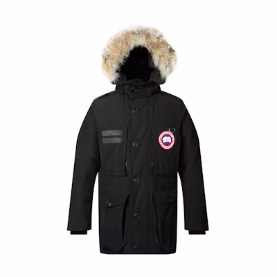 Canada Goose Macculloch Red Label Hooded Parka Black Unisex Jacket 9512M-61