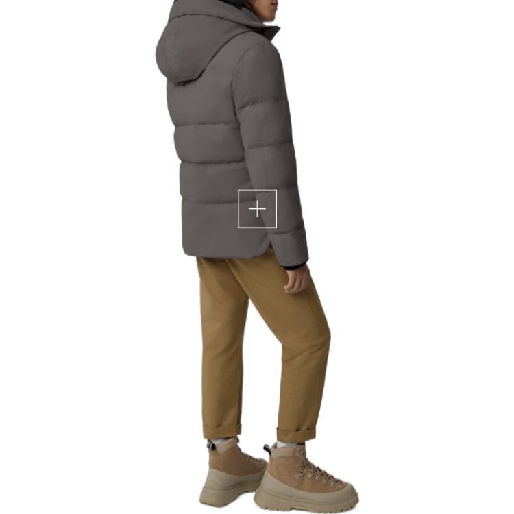 Shop Canada Goose MacMillan FW22 Gris Coastal Etiqueta Negra Chaqueta Acolchada Unisex. 2080MB-811