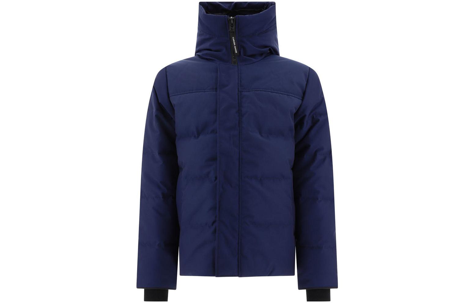 Canada Goose MacMillan Navy Hooded Quilted Down Parka Jacket for Men 2080M4-763