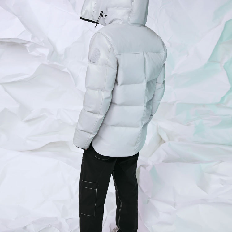 Details for カナダグース マクミラン ショート リフレクティブ パファージャケット シルバー ユニセックス 冬用 3827MCN-108