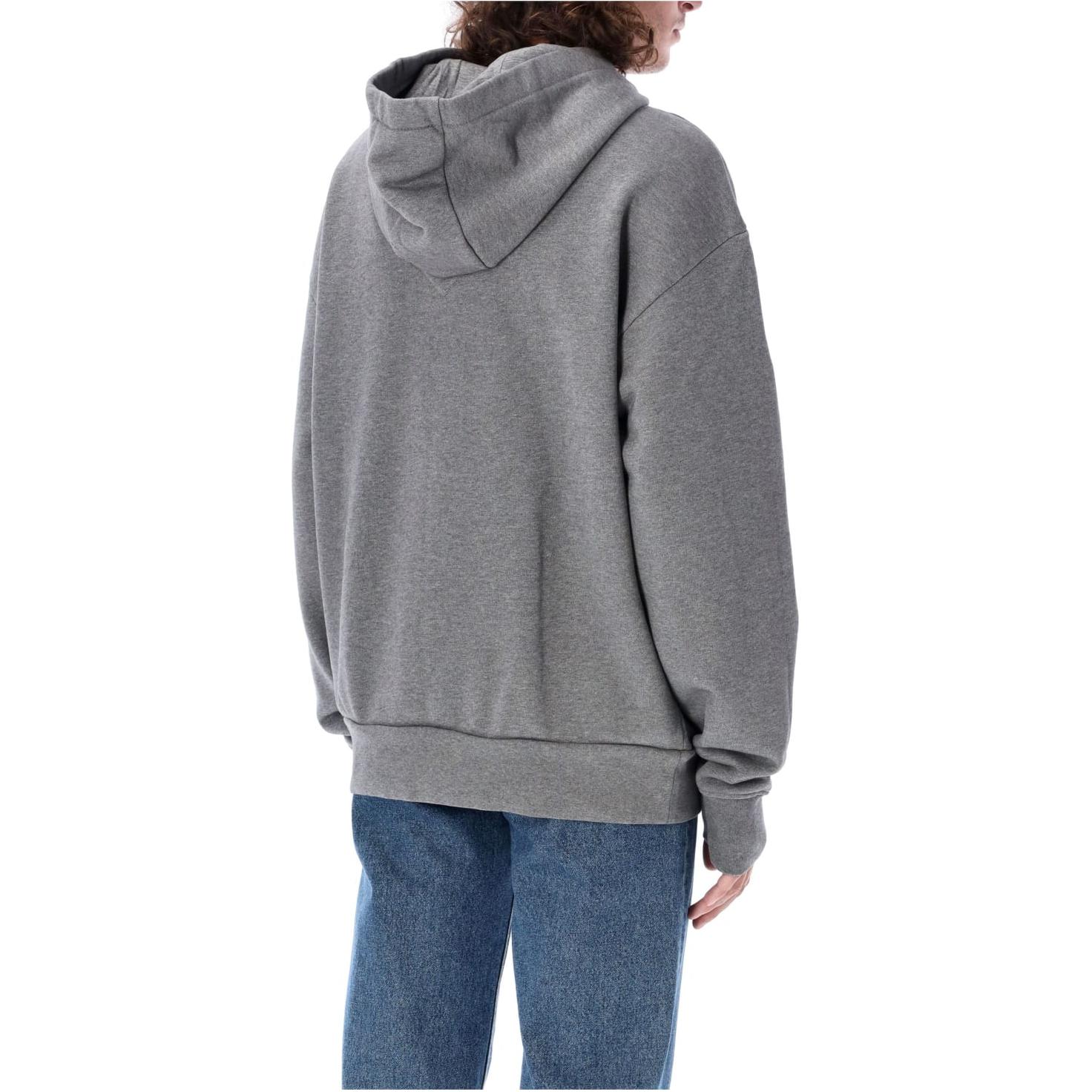 Canada Goose Men’s Oversized Hoodie Grey - Solid Color Long Sleeve Pullover 7480M-B717 圖 3