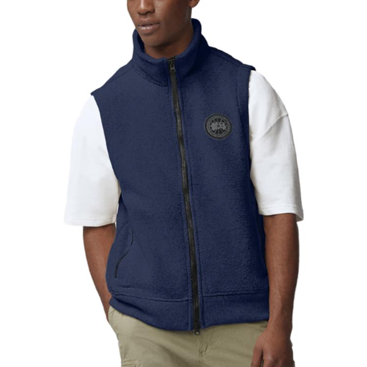 Canada Goose Mersey Logo Stand Collar Fleece Vest  Ocean Blue. 7052MB-63 圖 3