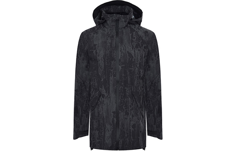 Canada Goose Micro Logo Patterned Hooded Jacket Black () 5604MBPZ-772